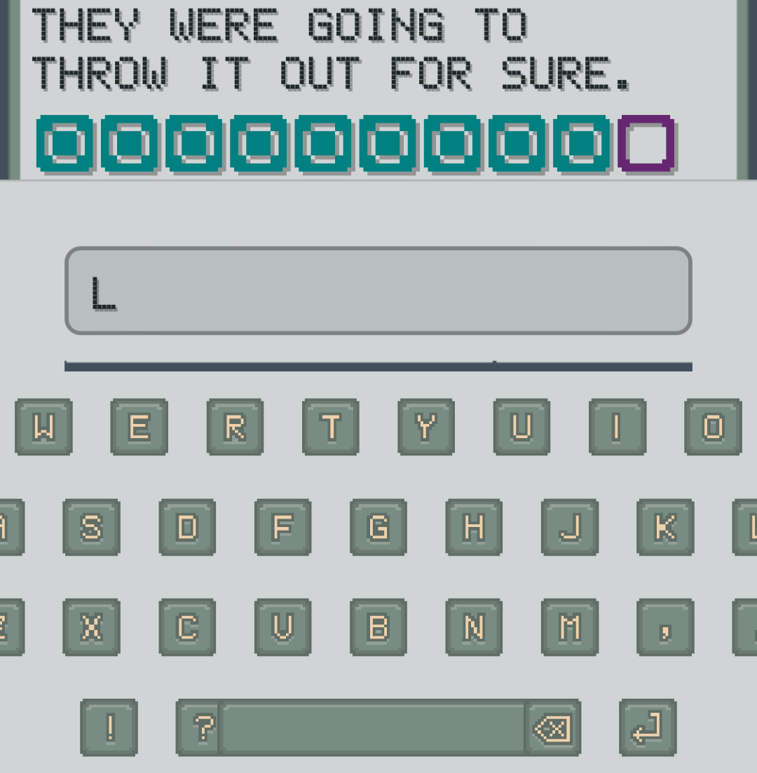 gloriously awkward spacing